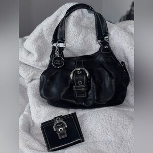 Coach y2k vintage Soho Shoulder Bag w/ Hang Tags+ Wallet collector-quality Soho